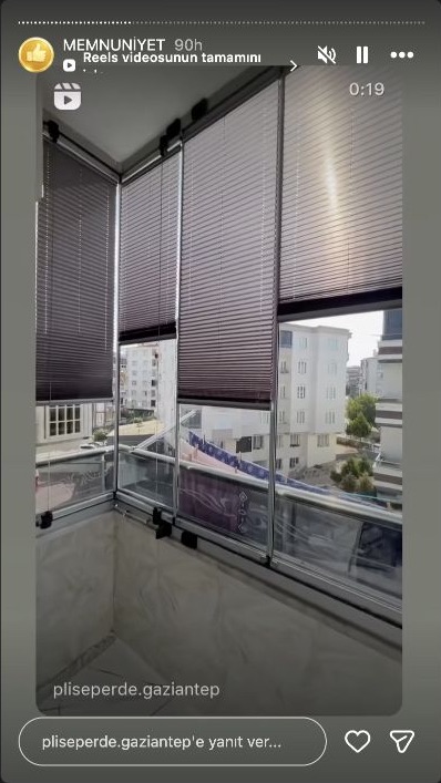 Plise Perde Gaziantep müşteri memnuniyeti paylaşımı 37
