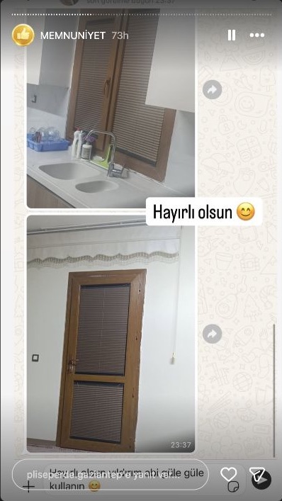 Plise Perde Gaziantep müşteri memnuniyeti paylaşımı 40