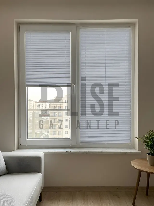NOVA VR 05 Taş Gri plise perde — Pencere