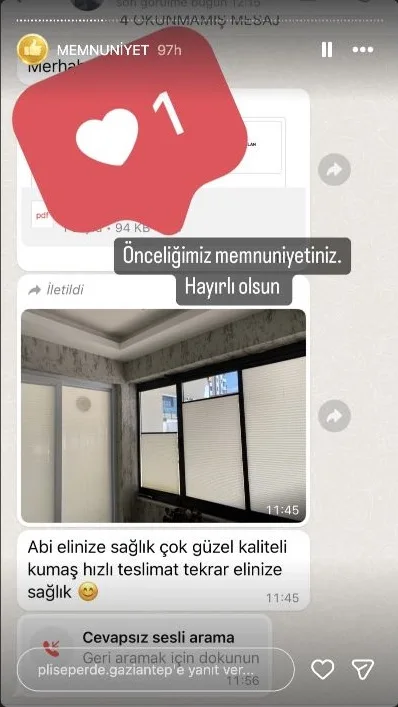 Instagram plise perde memnuniyet paylaşımı 33