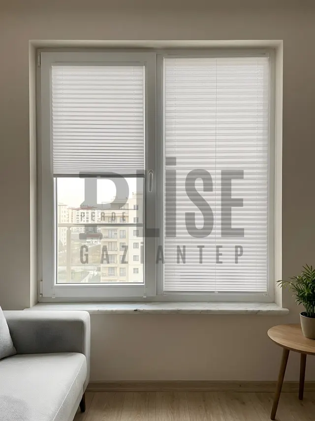 NOVA VR 04 Duman Gri plise perde — Pencere