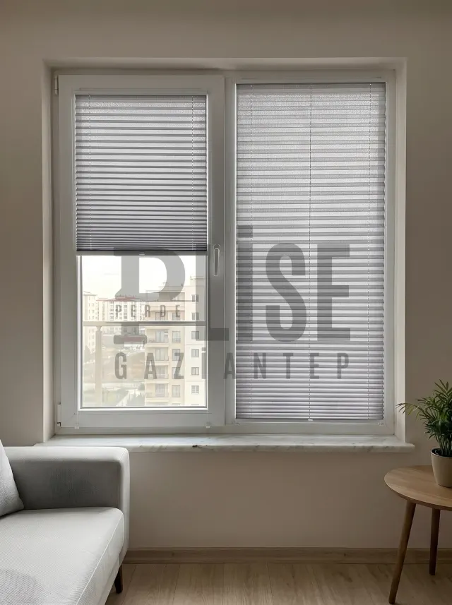 NANO CLEAN 03 Kolay Bakım Kumaşı plise perde — Pencere