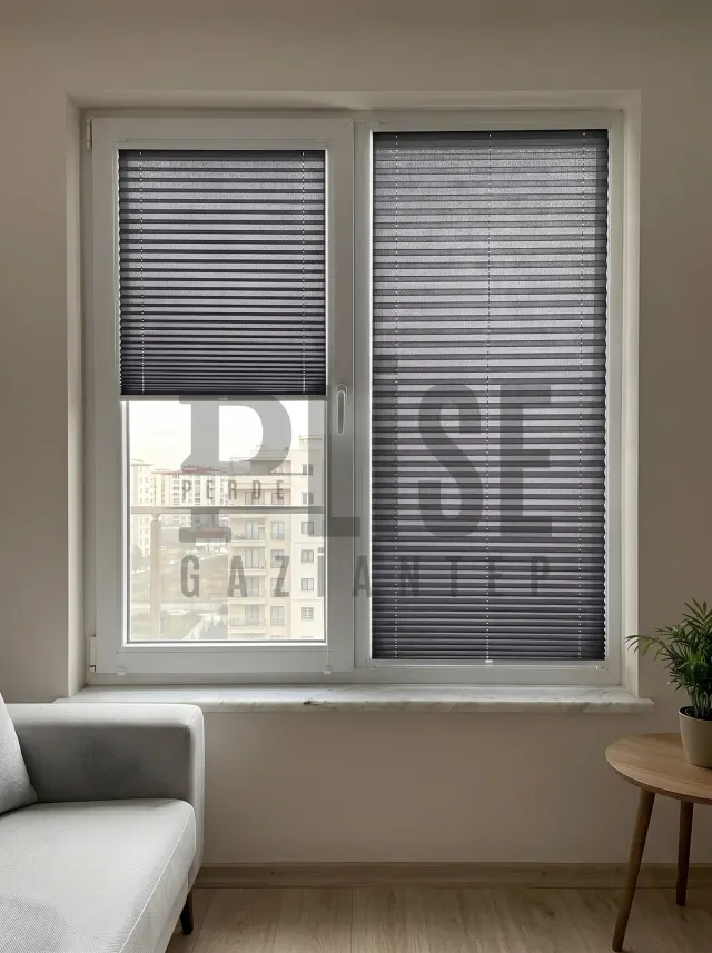 NANO CLEAN 04 Kolay Bakım Kumaşı plise perde — Pencere