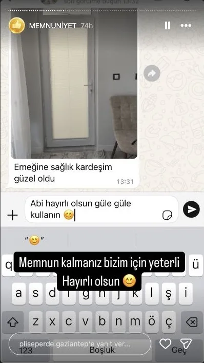 Instagram plise perde memnuniyet paylaşımı 39