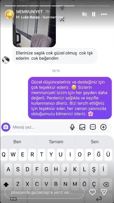 Instagram plise perde memnuniyet paylaşımı 7