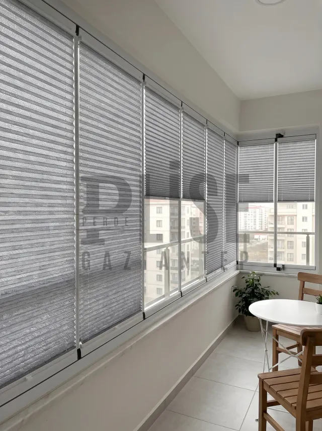 NEO FASHION 03 Zarif Dokunuş plise perde — Cam balkon