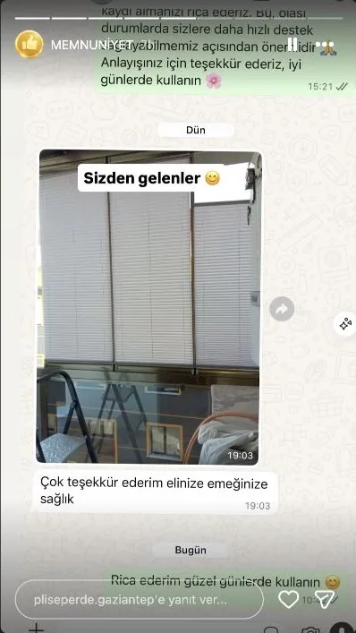Instagram plise perde memnuniyet paylaşımı 6