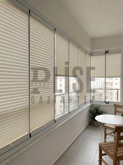 NANO PRO 02 Nano Pro Kumaş plise perde — Cam balkon